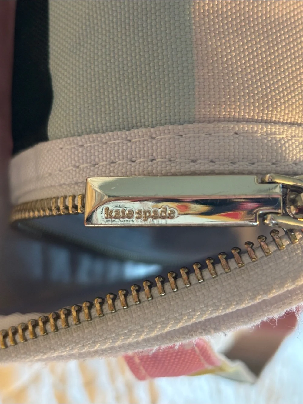 kate spade Striped Lunch Bag